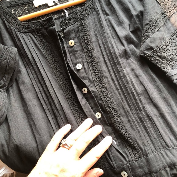 LoveShackFancy // Edie Black Midi Dress - Picture 13 of 15